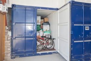 Store items in shipping container