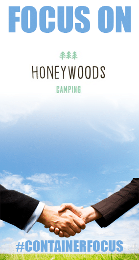 CONTAINER FOCUS: Rebecca Cork at Honeywoods Camping