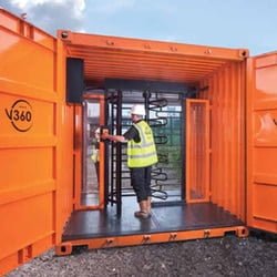 Biometric Turnstile Container