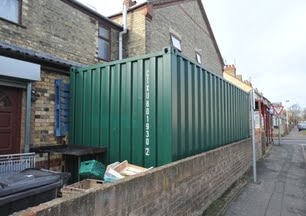 shipping container by my house