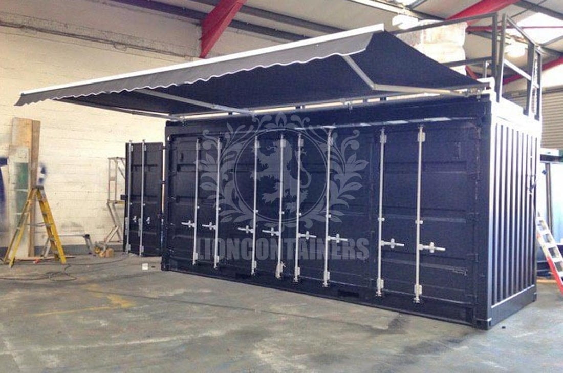 Football Stadium Shipping Container Bar and Cellar Case Study Lion