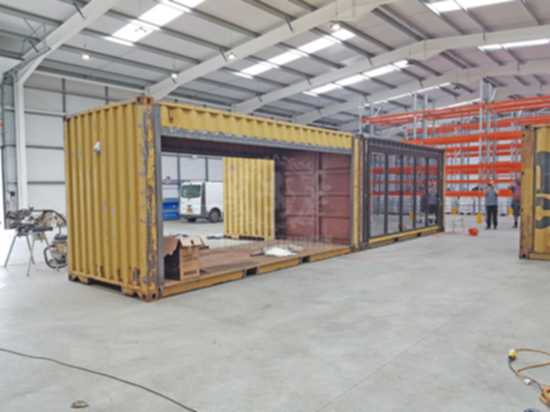 Containerised Office Development in Edinburgh - Lion Containers Ltd
