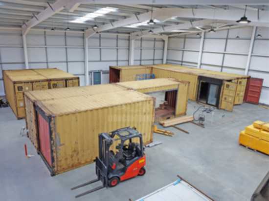 Containerised Office Development in Edinburgh - Lion Containers Ltd