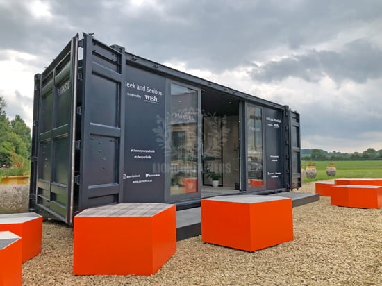 20ft Pop Up Bathoom Showroom Container