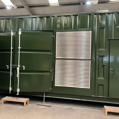 Bespoke Generator Storage Container Interior