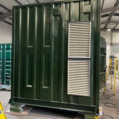 Bespoke Generator Storage Container Exterior