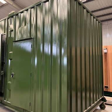 Bespoke Generator Storage Container Exterior