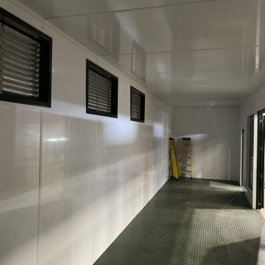 Bespoke Generator Storage Container Interior Corridor