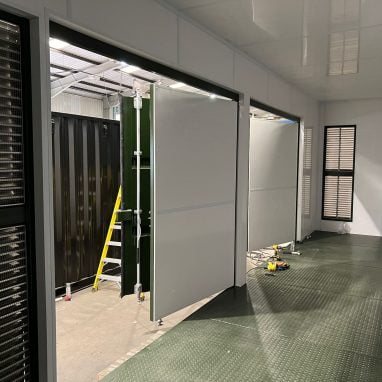 Bespoke Generator Storage Container Interior