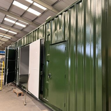 Bespoke Generator Storage Container Exterior