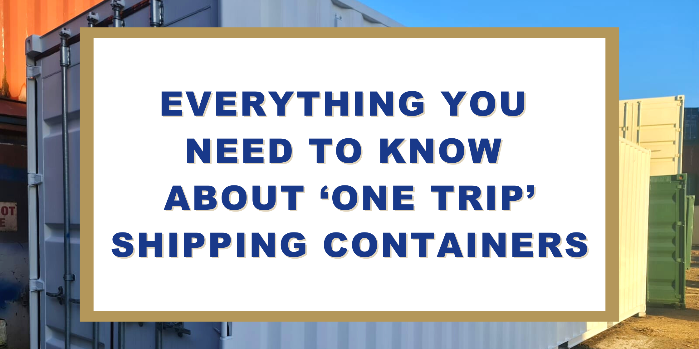 one trip container meaning