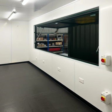 40ft School Catering Unit Interior Window