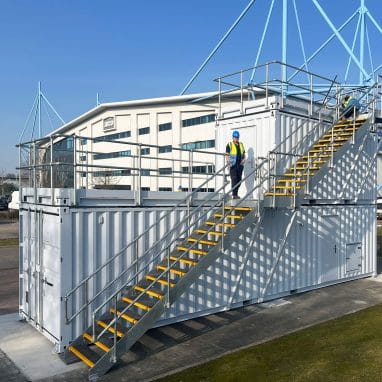 Training center- exterior with ladder