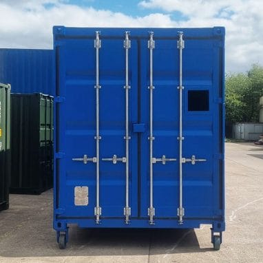 40ft high cube container- scottish blue 1