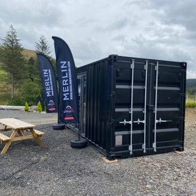 Used 20ft Container Transformed into Clothing Store