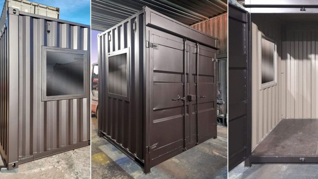 High Cube Container with Impact-Resistant Viewing Window