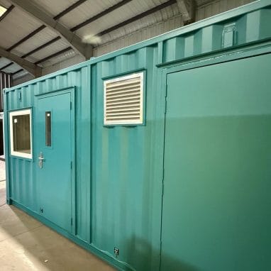 Hydrogen testing container