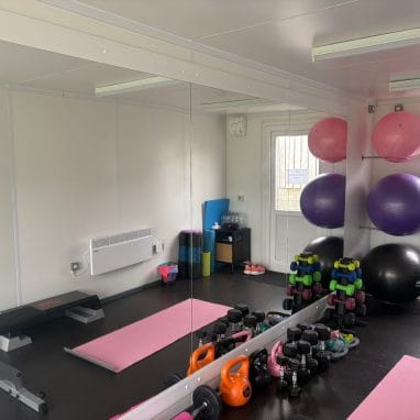 Shipping container gym - interior 3