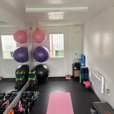 Shipping container gym - interior 2
