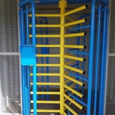 Custom turnstile containers - gate