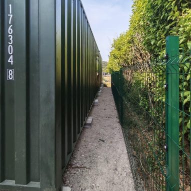 Shipping Container Garage exterior 1